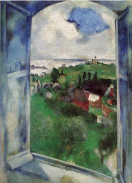 マルク・シャガール Painting - 「窓」 現代マルク・シャガール